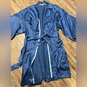 Victoria's Secret Y2K blue silk robe